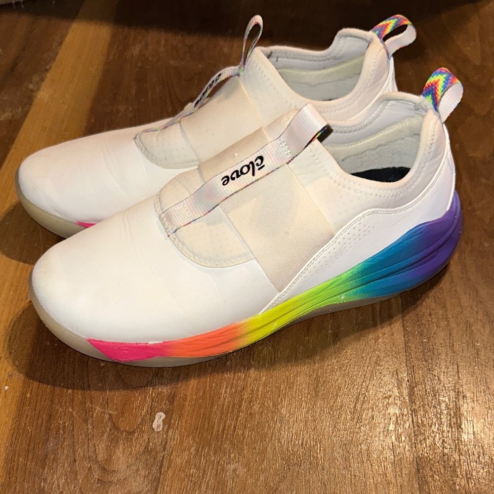 Clove limited edition White Rainbow Soul slip on nursing/medical sneakers Sz 9.5 - Picture 4 of 6